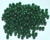 200 5mm Acrylic Metallic Christmas Green